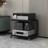 Rack Amplificador Estilo Guarda-corpo Suporte para Amplificador Válvulado Suporte Lateral para Caixa de Som na Sala de Estar Gabinete para CD Player Vinil Rack de Armazenamento