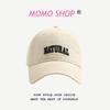 Naturalx K-Style Ins Chapéu de Beisebol Feminino Versátil com Aba Larga Bordado em Inglês Lavado Trendy