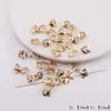 Múltiplos Estilos de Pingente de Coração com Laço Duplo para Pendurar Cravejado de Diamantes Pingente para Colar Pulseira DIY Feito à Mão Pequenos Acessórios