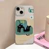 Funda para iPhone 17 Pro Max con Tema de Gato en Sofá, Funda de Teléfono Mate con Agujero Grande para Apple 17, 16/15, Anticaídas 14