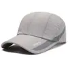 Nueva gorra casual para hombre, protección solar para exteriores, malla transpirable, sombrero para el sol, para correr, fina, gorra de béisbol, venta al por mayor
