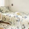 Modelo Novo 2025 Temporada Volta às Aulas Algodão Puro 13372 Produto Único Lençol de Cima e Lençol com Elástico, Roupa de Cama para Dormitório Estudantil 100% Algodão Estilo Ins em Estoque