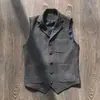 Sitio Independiente de Amazon Chaleco Casual de Espiga Multibolsillos Estilo Caza Retro Europeo y Americano Caqui, Sin Devoluciones ni Cambios