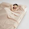 Clase a Satén 100 a Prueba de Suciedad Saco de Dormir Hotel Viaje de Negocios Portátil Juego de Cuatro Piezas Algodón Puro Doble Saco de Dormir de Viaje