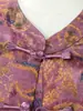 Chal Rosa Estilo Chino Joven Nuevo Otoño 2026 Nuevo Conjunto de Tres Piezas de Camisa Base de Terciopelo con Cuello Redondo para Madres