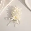 Grampo de Cabelo Elegante Estilo Coreano com Coque de Pérolas, Piranha para Penteado Preso na Nuca, Acessório de Cabelo, Presilha Tubarão