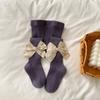 Meia-calça Nova de Primavera para Meninas Estilo Princesa Coreana Laço Grande Macacão para Bebê