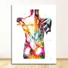 Escritório de Educação Médica Tela Pintura em Tela de Anatomia Humana Músculo Pintura Artística Pintura Aquarela Personagem Pintura Decorativa Núcleo
