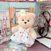 [Solo Ropa] Colgante Lena Oso Conjunto Muñeca Muñeca Abrigo 14cm Traje de Muñeco Oso Lindo para Sudadera Falda