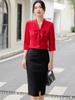 Camisa de Verano de Manga Corta Camisa Estilo Coreano Ajustada Top Elegante para Mujer de Siete Puntos Manga Corta Blusa de Gasa con Caída