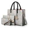 2020 Nuevo Bolso de Mujer Bolso de Mujer de PU Simple Europeo y Americano Bolso Grande Mult piezas Cruzado de Hombro Moderno Primavera y Verano