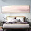 Hermosa Pintura Decorativa Nórdica de Mesita de Noche Moderna Simple para Dormitorio Cálida Acuarela Paisaje de Madrugada Pintura para Sala de Estar Pintura Horizontal para Colgar