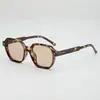 2025 Nuevas Gafas de Sol Color Gelatina Marco Grande Poligonales Elegantes Modernas Retro Versátiles Anti-UV