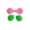 Molde de silicone para fondant decoração de bolo 2 com folhas flor pequena silicone G107