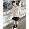 Chaleco Suéter para Niña JK Estilo Nuevo Primavera y Otoño Chaleco Suéter Tejido para Niña Traje de Falda Camisa con Cuello de Muñeca