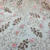 Bordado de lentejuelas nuevo cojín de juguete almohada tela bordada con chip pedido al contado tela bordada con cuentas de flor
