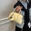 Bolso de Bolos Portátil Vintage Estilo Coreano de Moda para Mujer 2025 Nuevo Diseño Nicho Elegante Combinable Bolso de Hombro Cruzado
