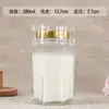 Botellas de Vidrio Hexagonales para Nidos de Pájaros en Stock, Botellas de Gelatina Resistentes a Altas Temperaturas, Botellas para Miel y Mermelada, Botellas Reutilizables, Vidrio Transparente de Cristal
