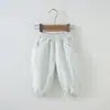 Novedades de Primavera y Verano: Pantalones Largos de Algodón Puro para Niñas Bebés y Niños Pequeños, Pantalones Jogger Casuales, Pantalones Cuadros de Moda Sueltos Versátiles