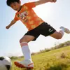 Conjunto de Uniforme de Futebol Personalizado com Manga Curta para Homens, Mulheres, Adultos e Crianças, Uniformes de Treino Estudantil e para Equipes de Competição com Números Impressos