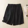 Shorts de Trabalho Novo Estilo Verão 2026, Modernos e Descolados, Caimento Relaxado, Cordão, Bolsos Grandes, Shorts Casuais Femininos