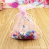 Bolsa de Hilo Multitalla Multicolor Mariposa Plata Caliente Bolsa Pequeña para Joyería Embalaje de Joyería Bolsa de Dulces con Cordón