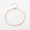 Joyería Transfronteriza Europea y Americana Moda Temperamento Cadena Retorcida Cadena de Ola de Agua Collar para Mujer Cadena Minimalista Collar de Cadena para Clavícula