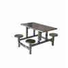 Mesa de comedor de acero inoxidable estudiante escolar personal comedor banco mesa redonda empresa restaurante de comida rápida mesa y sillas de comedor unidas