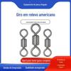 Anel de oito caracteres anel giratório em relevo americano conector de anel de 8 caracteres equipamento de pesca pequenos acessórios suprimentos de pesca luya fabricantes atacado