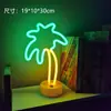 Lâmpada de Mesa para Modelagem LED Neon Transfronteiriça Lâmpada de Atmosfera Celebridade da Internet Decoração de Quarto para Festas de Natal Lanterna