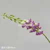 Campanilla de viento artificial tipo flor de campana tubular colgante con delicadas y dinámicas líneas florales, adecuada para arreglos florales de boda