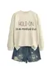 Espere um Pouco Deixe-me Pensar Demais Sudadora Feminina Casual Versátil Confortável para Outono e Inverno Amazon Ebay Independente