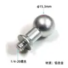 Suporte para transmissão ao vivo de celular, acessório em forma de bola com base de ajuste rotativo, parafuso 1/4, 3/8, cabeça de bola 1315172025, liga de alumínio