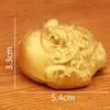 Atacado de Sapo Oco com Ponta Dourada e Diamantes, Artesanato de Animal de Estimação para Chá que Morde Dinheiro, Enfeites de Metal para Mesa de Escritório