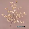 Cor de outono 36 folhas de eucalipto PE planta verde artificial decoração flor artificial folha de dinheiro paisagismo folhas de eucalipto com galhos secos flores artificiais