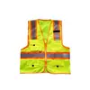 Ropa de chaleco reflectante para tráfico duty en carretera multibolsillos ropa reflectante construcción saneamiento soporte nocturno impresión al por mayor