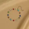Pulseras de Colores de Nuevo Amor Europeas y Americanas Transfronterizas, Pulseras de Alta Gama Modernas y Versátiles, Joyería Personalizada de Nicho para Mujeres al por Mayor