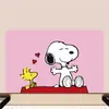 Novo tapete de banheiro de terra de diatomáceas do Snoopy, design de desenho animado, absorvente, antiderrapante e durável para uso em frente ao vaso sanitário, resistente à sujeira e ao desgaste