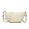 Bolso Nuevo de Moda Auténtico de Cuero Forma Croissant para Mujer, Bolso de Hombro Cruzado Versátil de Nicho para Primavera y Verano, Bolso de Moda para Debajo del Brazo para Mujer