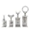 Braçadeira de Tigre de Aço Inoxidável 304 Braçadeira de Tubo em Forma de U em Forma de C Braçadeira Fixa Quadrada para Tubo de Aço Braçadeira com Anel de Levantamento Apertada à Mão