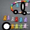 8621 oso transparente grande acrílico accesorios de joyería colgante diy pulsera de cuentas para niños collar pendientes