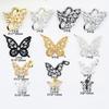 Colar com Pingente de Borboleta Micro-Incrustado com Preservação de Cor Banhado a Ouro 14K, Pulseira, Acessórios de Joalheria, DIY Feito à Mão, Acessórios de Corda Trançada à Mão