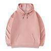 Atacado de fábrica solto grande ombro caído moda pulôver com capuz bolso suéter código europeu transfronteiriço casual cor sólida estampável
