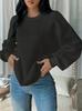 Primavera 2024 transfronterizo TEMU Amazon Europeo y Americano nueva ropa de mujer estilo pequeño cuello redondo top regular suéter para mujer