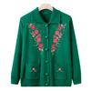 Ropa para mujeres de mediana edad y ancianas, suéter de primavera y otoño para madres nuevas, cárdigan, top de punto, holgado, talla grande