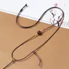 Fio para Pingente de Joia DIY Fino Tecido à Mão Acessórios de Jade Hetian Pingente de Jade Dourado Pingente Ping An Kou Fio de Couro Encerado
