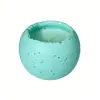 Velas de Aceite Esencial Vegetal con Aroma a Hierba Limón Personalizadas OEM, Velas de Aromaterapia de Alto Nivel en Taza de Cemento para la Sala de Estar, Artículos de Regalo