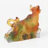 Niu Yun Feng Shui Decoração de Casa Decoração de Escritório Enfeites de Vidro Método Antigo de Fundição em Cera e Remoção de Cera Fábrica de Processamento Personalizado