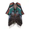 Chal de Estilo Étnico para Mujer, Bufanda, Yunnan, Tíbet, Qinghai, Ropa para Viajes y Vacaciones, Capa Larga Retro