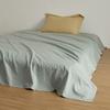 Outono e inverno 100 algodão de fibra longa lixado lençóis de cama de peça única de algodão espessado macio para dormir nu chapéu de cama cor sólida simples